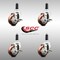 Service Caster 3 Inch 316SS Maroon Poly Swivel 1-1/8 Inch Expanding Stem Caster Set Brake SCC SCC-SS316EX20S314-PPUB-MRN-TLB-118-4 - alternate 3